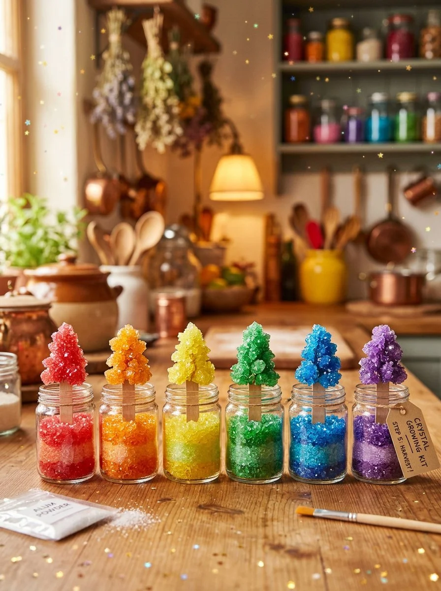 Backpulver Regenbogen Kristallwald: Kreative Erziehung und STEAM Aktivitäten für Kinder