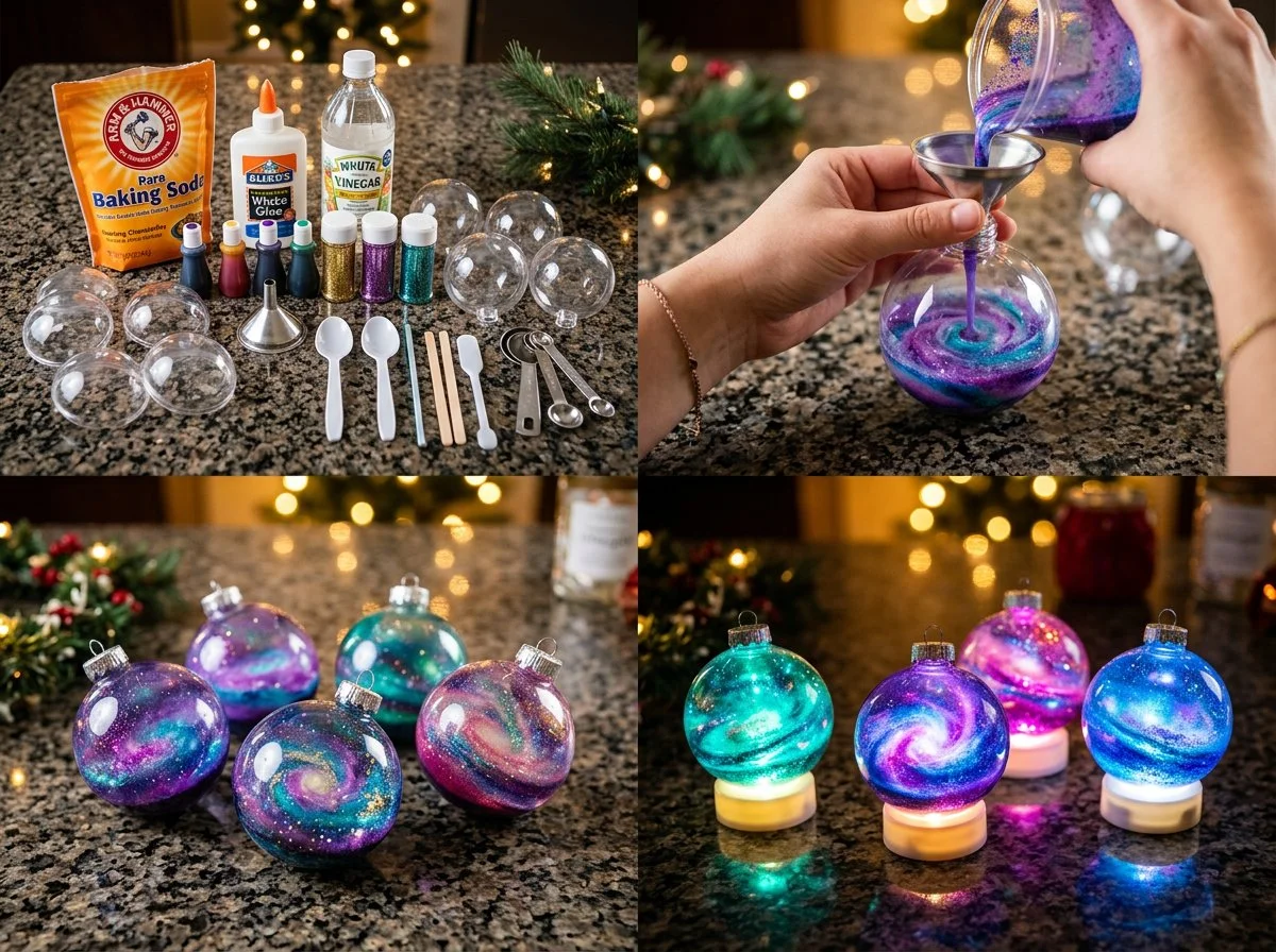 Bunte Ornamente aus der Backpulver-Galaxie für kreative Backprojekte.