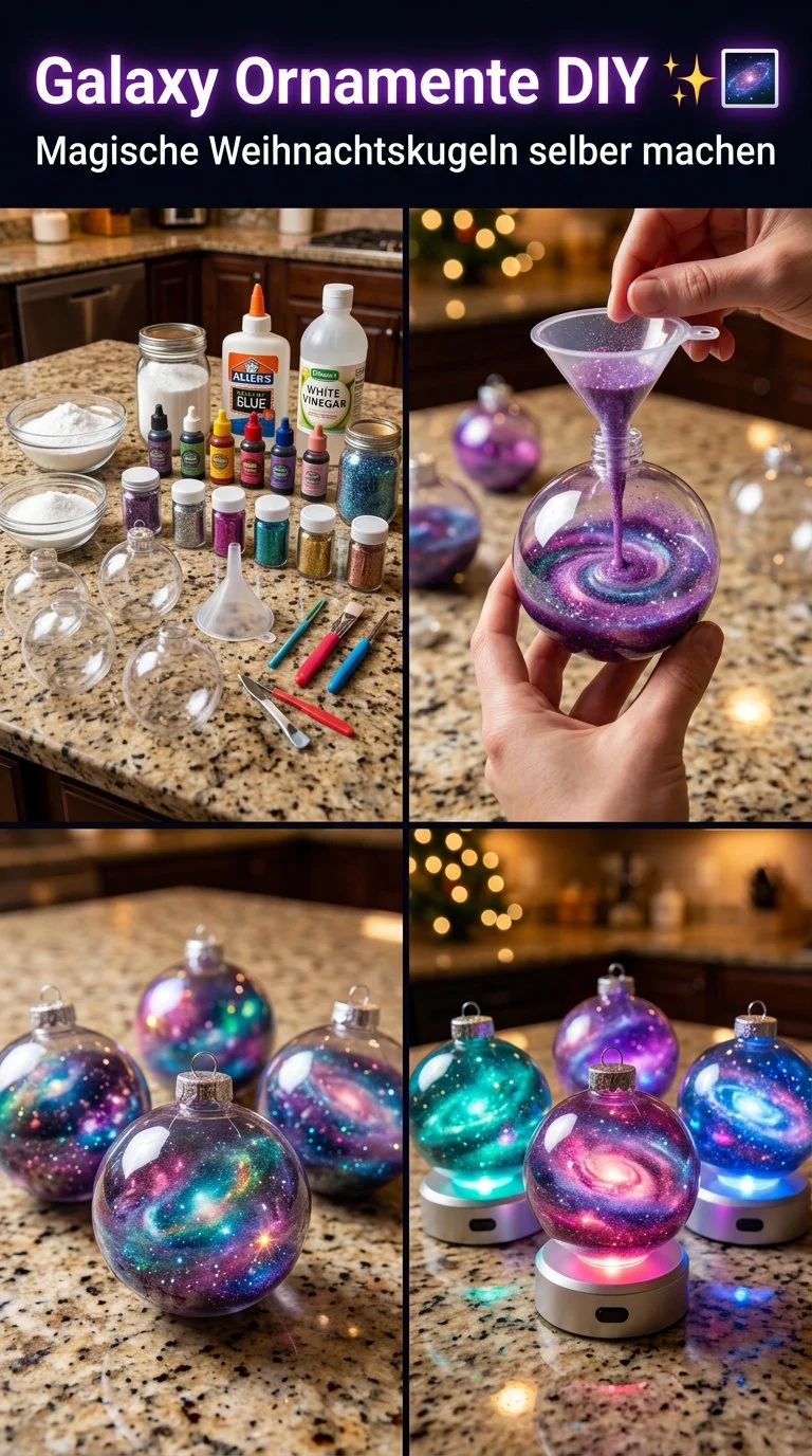 Bunte Backpulver-Galaxie-A Ornamente