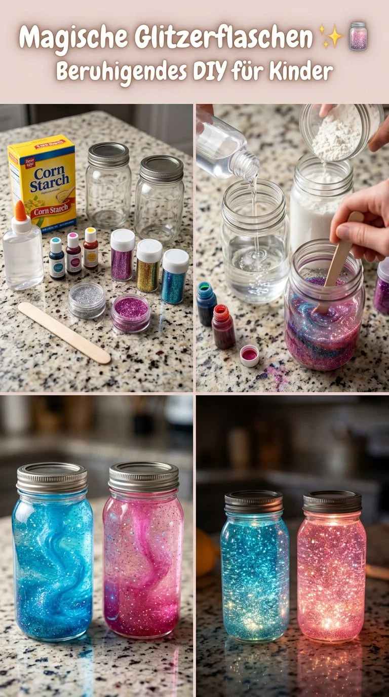 DIY Beruhigende Glitzerflaschen