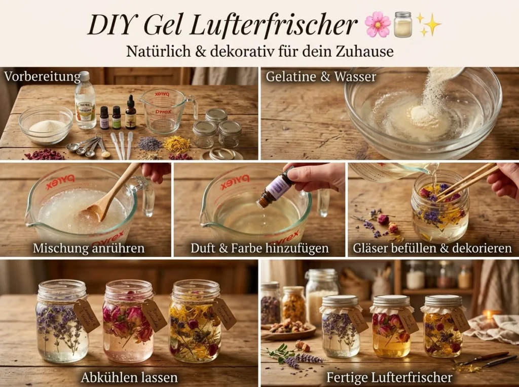 DIY Blumengel-Lufterfrischer für einen frisch duftenden Raum