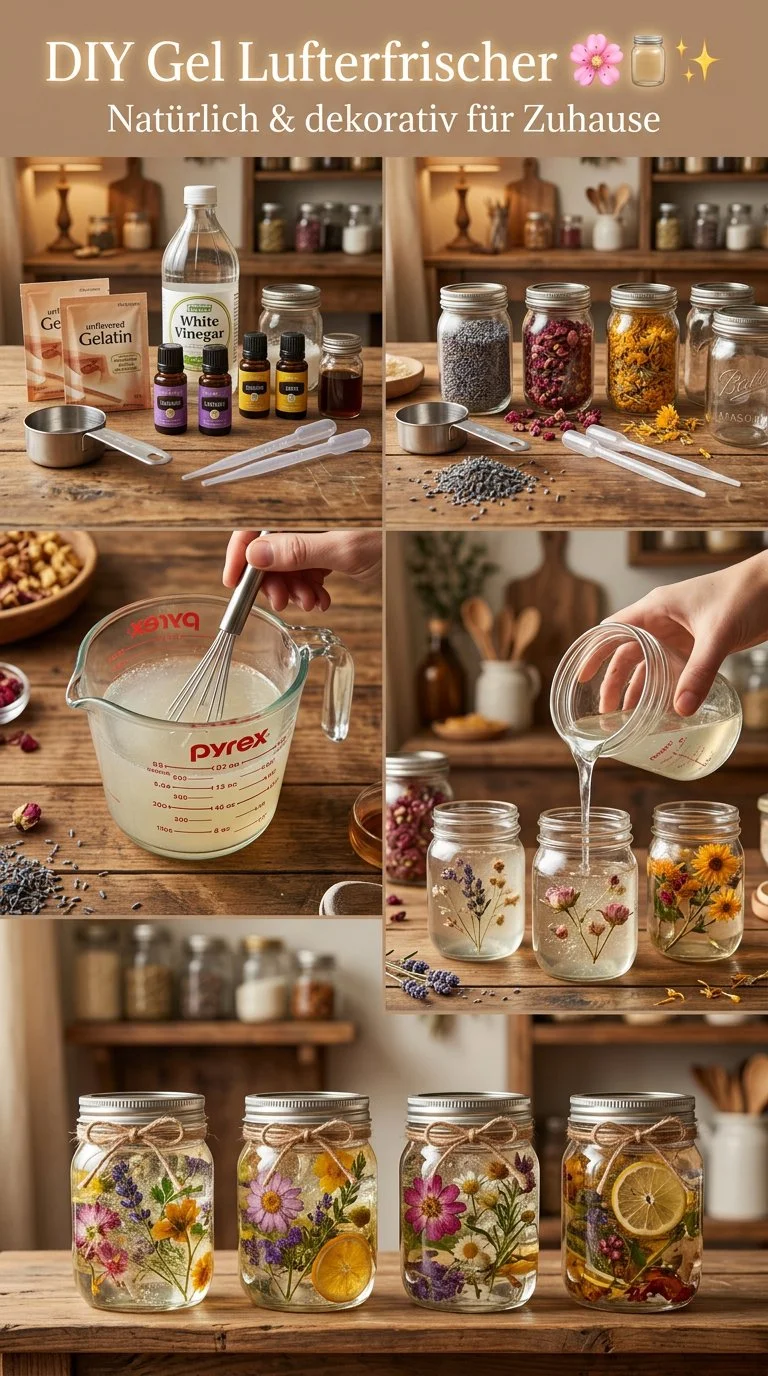 DIY Blumengel-Lufterfrischer
