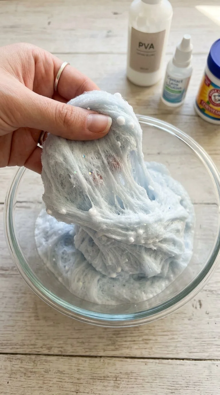 Fluffiges Wolkenschleim-Rezept für stressabbauenden Spaß