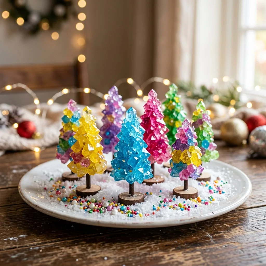 Ein wunderschöner Kristallbaum, der in Sonnenlicht funkelt und für Energie sorgt.