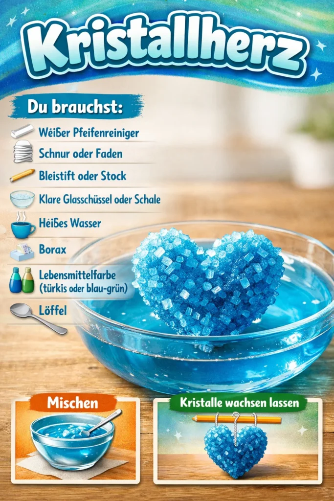 Kristallherz als symbolisches Schmuckstück für Liebe und Harmonie