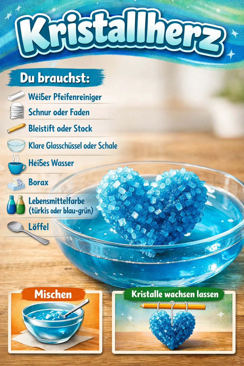 Kristallherz als symbolisches Schmuckstück für Liebe und Harmonie