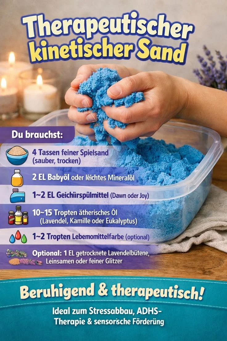 Therapeutisches kinetisches Sand: Entspannung für Körper und Geist