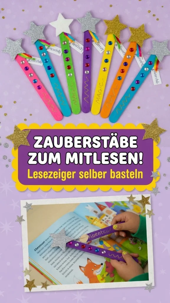 Kreative Bastelideen mit Eisstielen für Kinder und DIY-Projekte.
