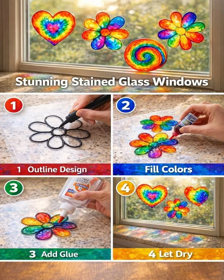 Bunte Kleberkunst