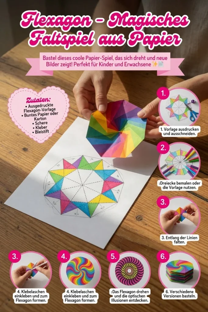 Coole optische Täuschungen mit Druckvorlagen für Kreisel