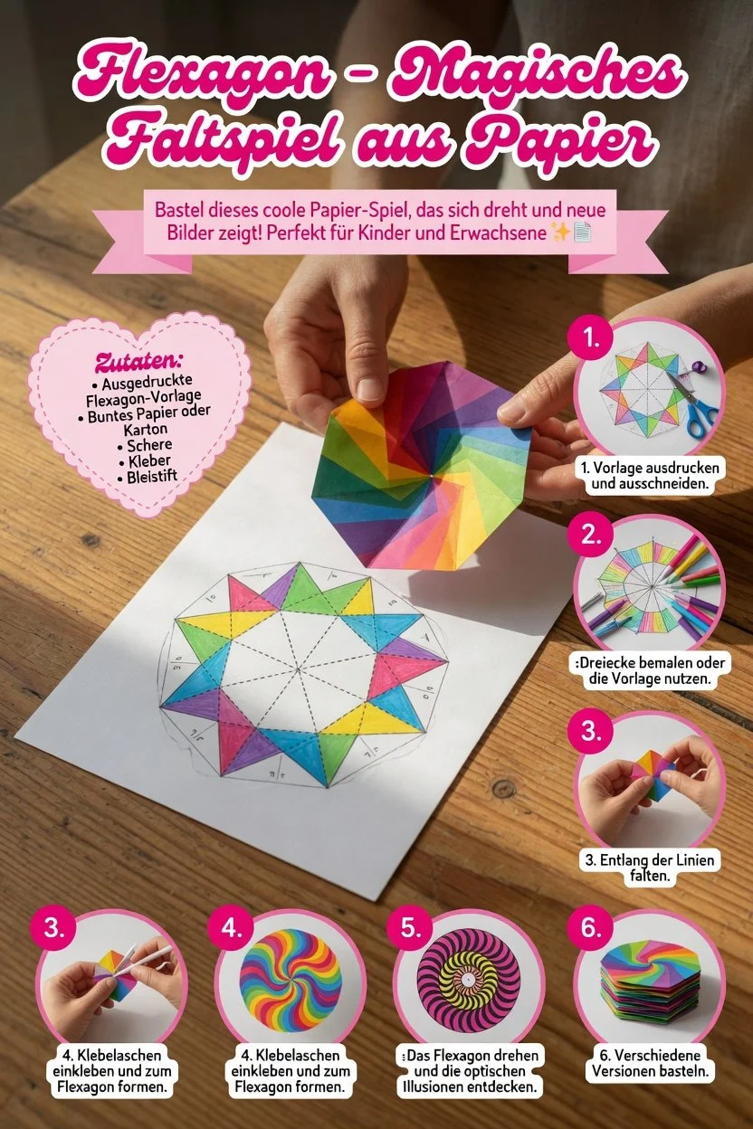 Coole optische Täuschungen mit Druckvorlagen für Kreisel