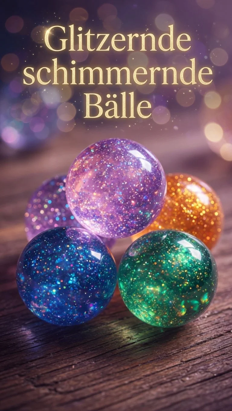 Glitzernde schimmernde Bälle für festliche Anlässe und Dekoration