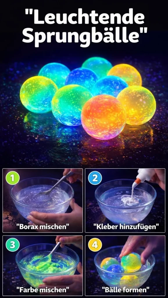 Leuchtende Sprungbälle für Spiel und Spaß im Freien oder drinnen