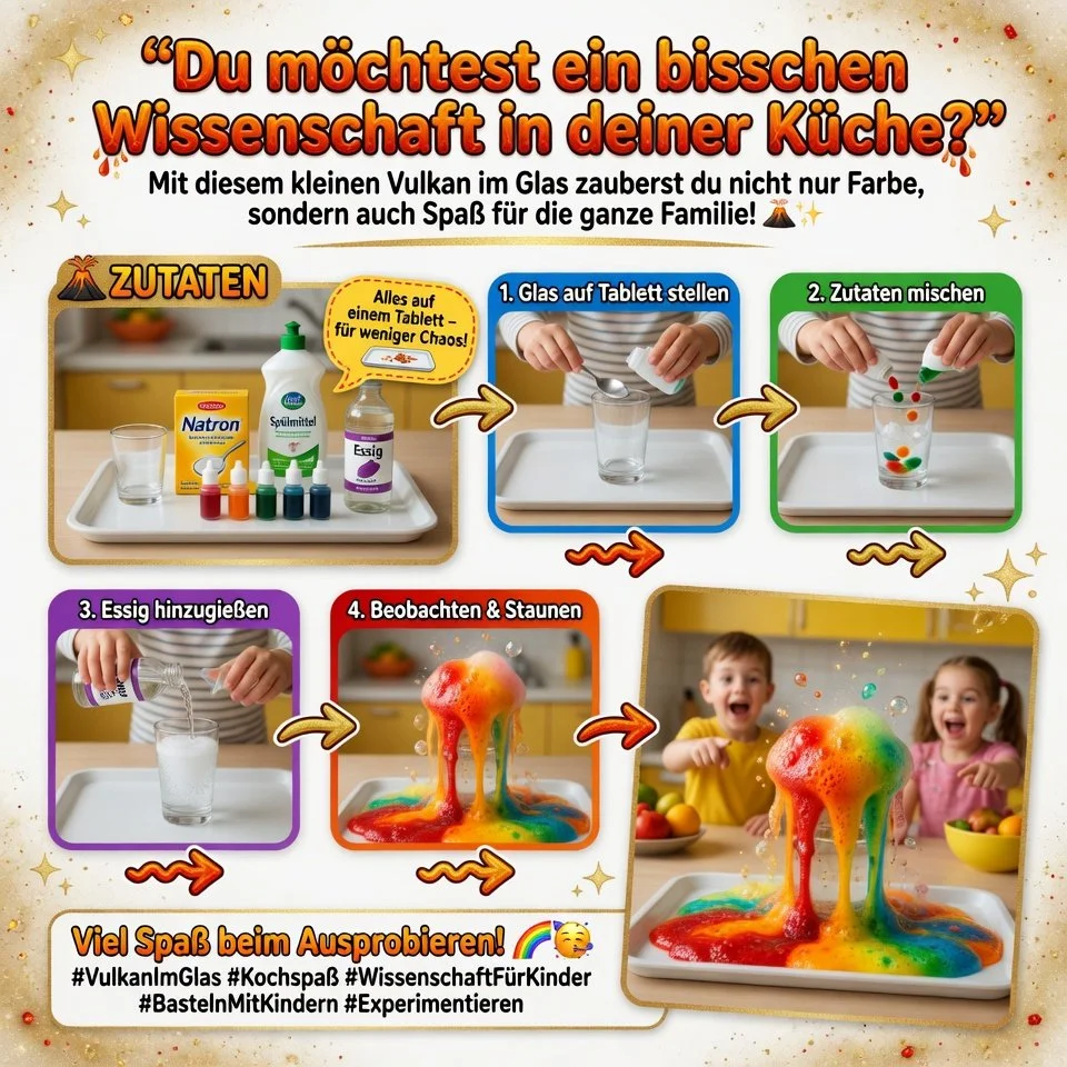 Mini Vulkan im Glas als einzigartige Dekoration für Zuhause