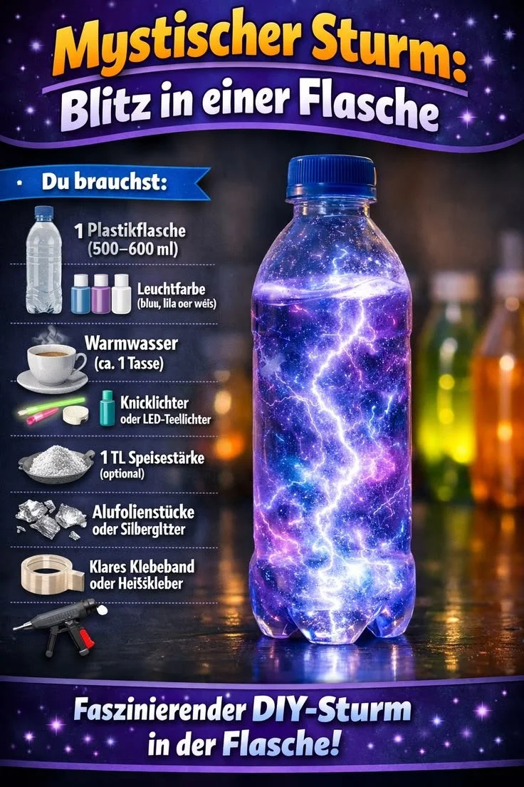 Mystischer Sturm: So erzeugen Sie mit Leichtigkeit 'Blitze in einer Flasche'