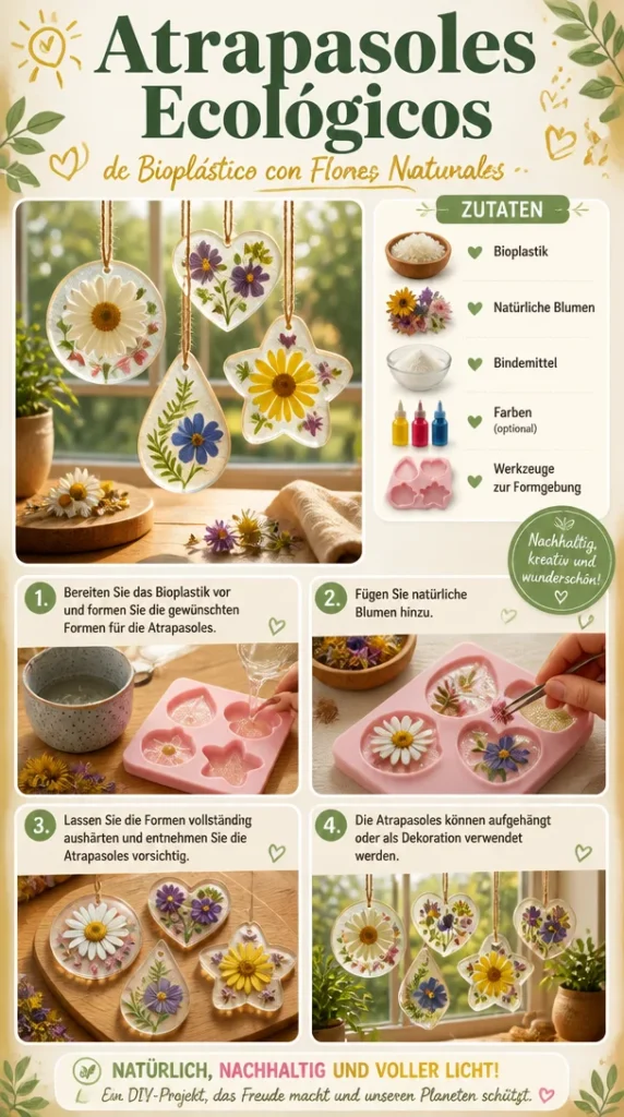 Ökologischer Biokunststoff-Sonnensauger mit Blumen-Dekoration