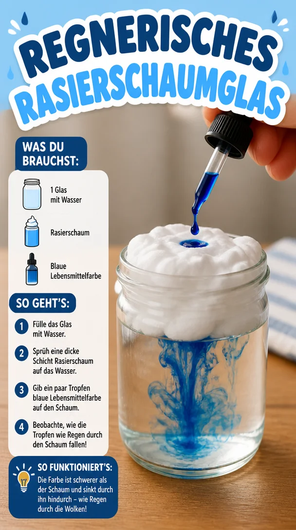 Regnerisches Rasierschaumglas für sanfte Rasur bei jedem Wetter