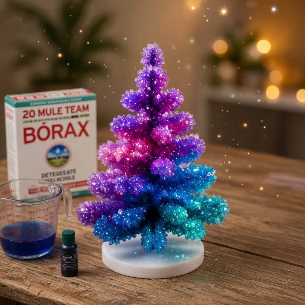 Sprudelnder Kristallbaum DIY