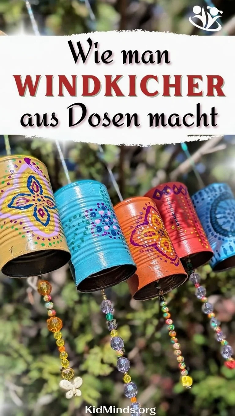 Blechdosen-Windspiele zum Basteln für Kinder und kreative Projekte