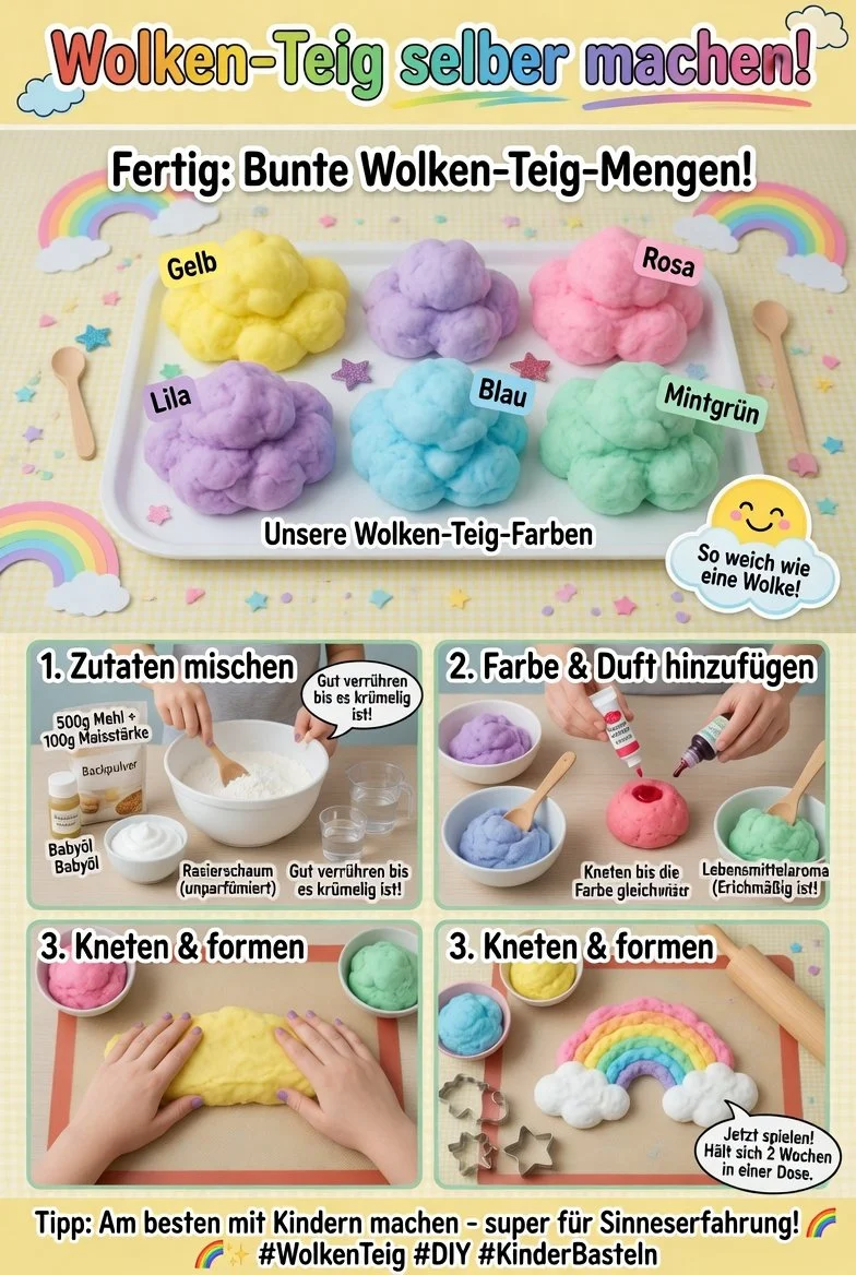 Wolkenteig - fluffiger Teig für köstliche Backwaren