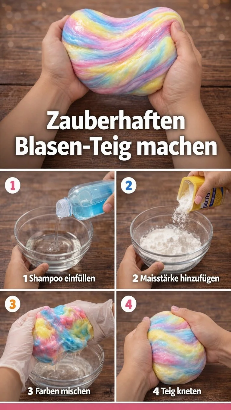 Eine Schüssel mit zauberhaftem Blasen-Teig für leckere Backrezepte.