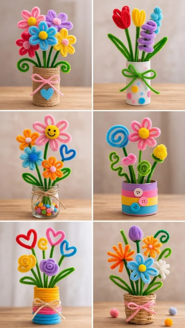 Basteln Frühling Sommer | Blumen basteln mit Kindern, Basteln Frühling Blumen, Bastelideen