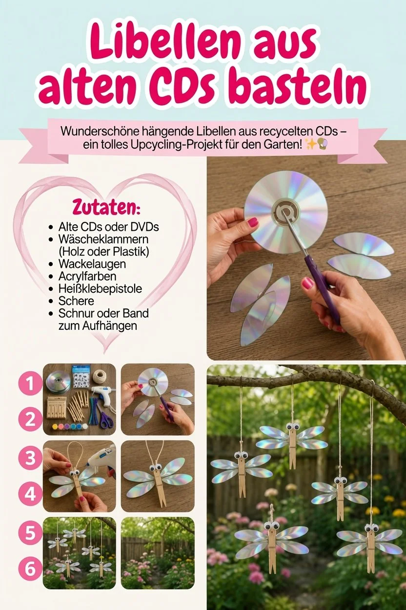 CD Libelle Hängehängedekor für stilvolle Raumgestaltung