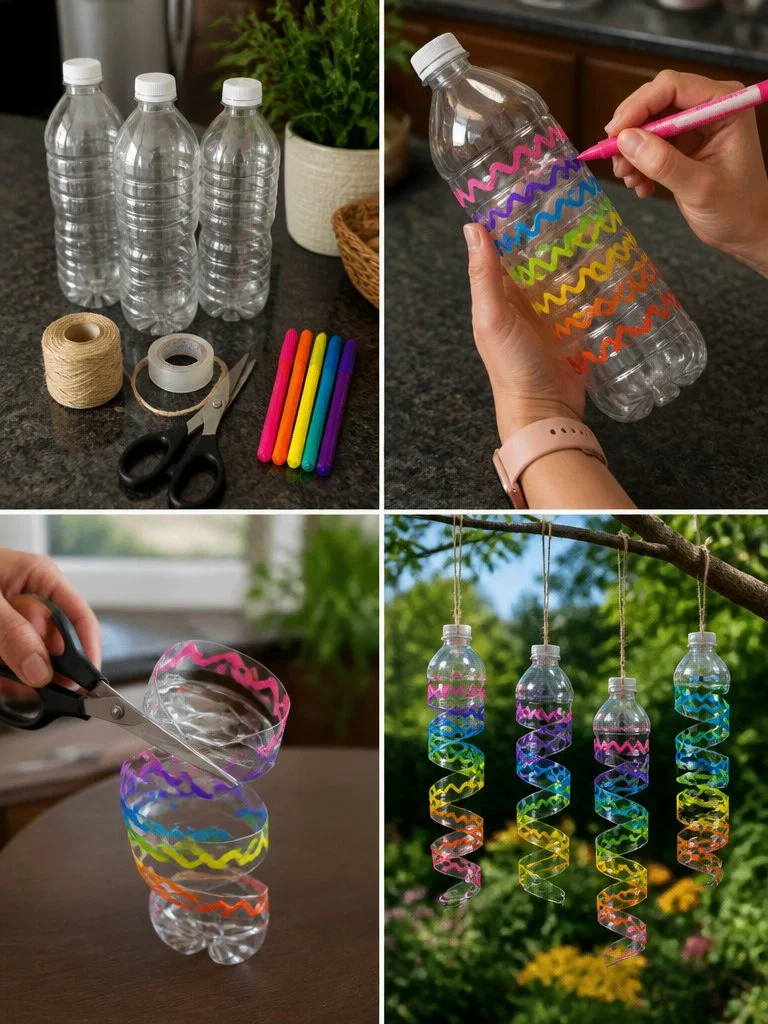 Regenbogenflasche mit Spiralschnorchel für stylisches Trinken