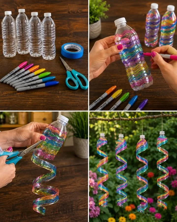 Regenbogenflasche Spiralschnorchel