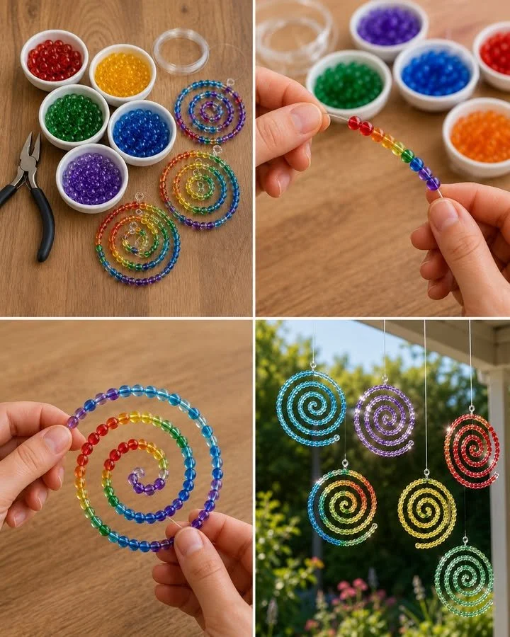 Regenbogenspiral-Kristallfänger