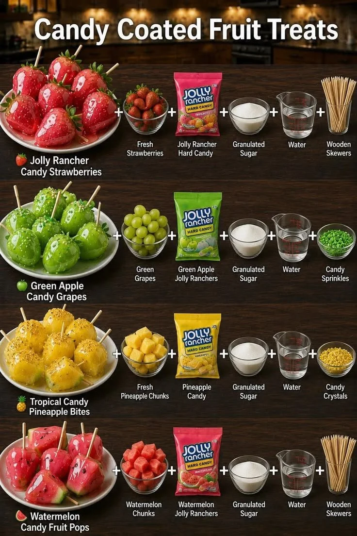 Zuckeräpfel und Obstrezepte | Mit Zucker überzogenes Obst, Zuckerbeschichtung für Erdbeeren, Hausgemachtes Rezept