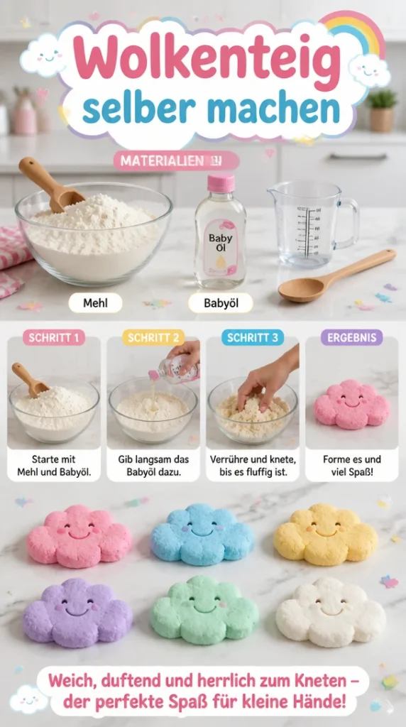 Wolkenteig selber machen: Ein köstliches Rezept für fluffigen Teig.