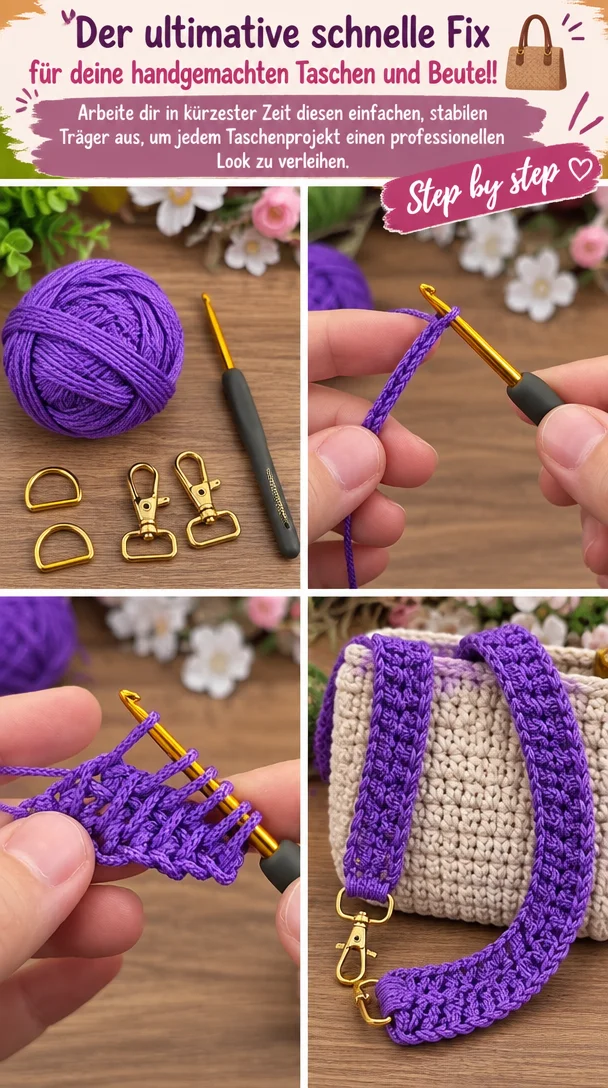 Ein einfacher, stabiler Träger für handgemachte Taschen und Beutel.