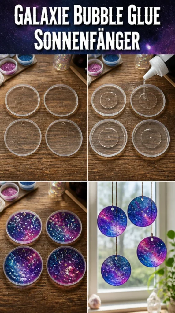 Galaxie Bubble Glue Sonnenfänger für kreative Bastelprojekte